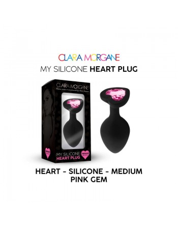 sexy My Silicone Heart Plug - Gem rose