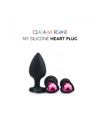 sexy My Silicone Heart Plug - Gem rose