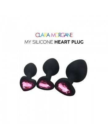 sexy My Silicone Heart Plug - Gem rose