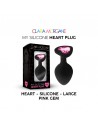 sexy My Silicone Heart Plug - Gem rose