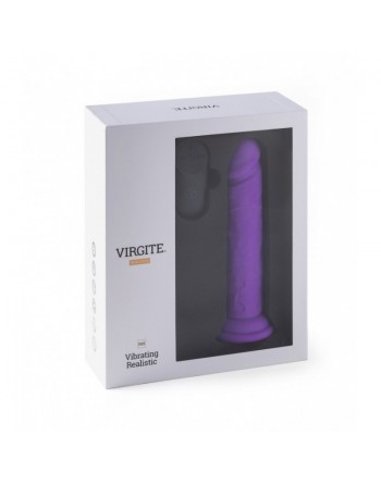 sexy VIBROMASSEUR RÉALISTE R15 FLESH 16.5CM AVEC TÉLÉCOMMANDE violet