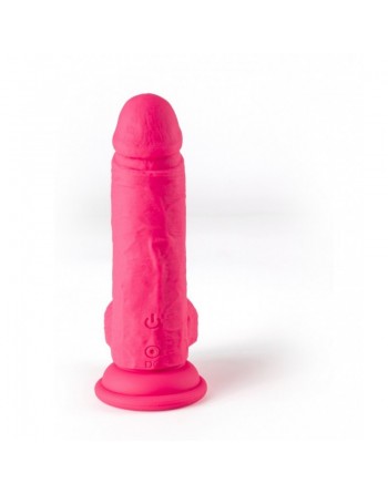 sexy VIBROMASSEUR RÉALISTE R12 14.4CM AVEC TÉLÉCOMMANDE ROSE