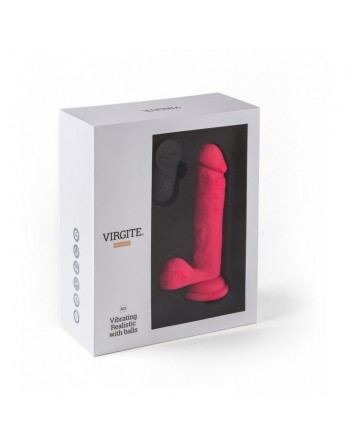 sexy VIBROMASSEUR RÉALISTE R12 14.4CM AVEC TÉLÉCOMMANDE ROSE