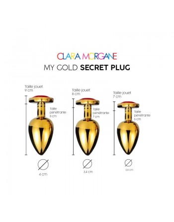 sexy My Gold Secret Plug - Rouge