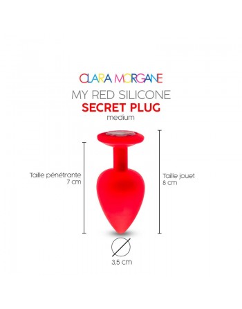 sexy My red silicone secret plug medium