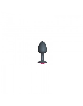 sexy Plug Anal Bijou Geisha Ruby M - Noir et Rose