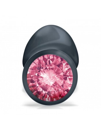 sexy Plug Anal Bijou Geisha Ruby M - Noir et Rose