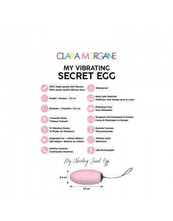 sexy My vibrating secret egg - Rose