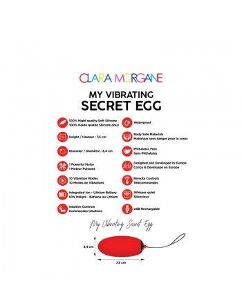 sexy My vibrating secret egg - Rouge