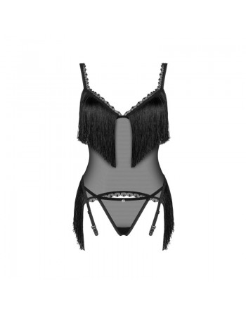 sexy Sherila Corset et string - noir