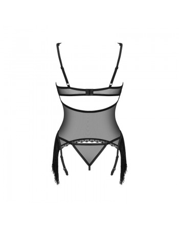 sexy Sherila Corset et string - noir