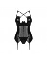 sexy Norides Corset et string - noir