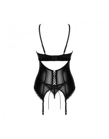 sexy Norides Corset et string - noir