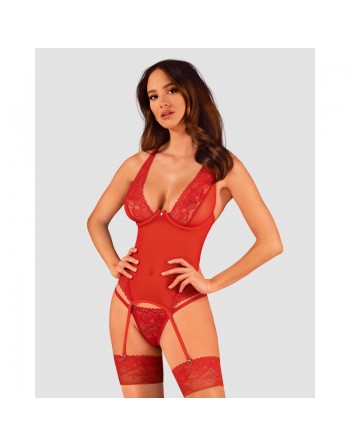 sexy Lacelove Corset - rouge