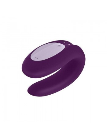 sexy Stimulateur connecté pour couple Satisfyer Double Joy - Violet