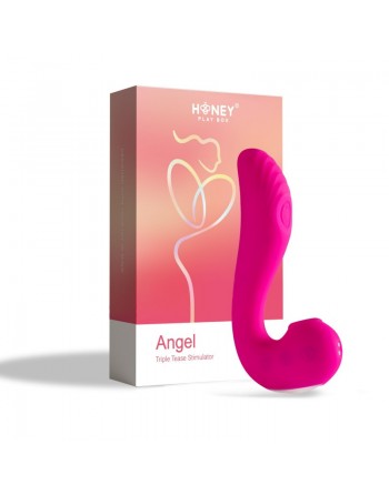 Vibromasseur 3 en 1 point G et léchage du clitoris Rose