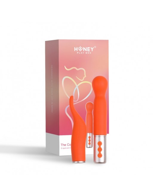 Vibromasseur à tête interchangeable Orange Vibromasseur à tête interchangeable Orange