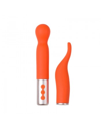 sexy Partschinite - The naughty collection - Vibromasseur à tête interchangeable Orange