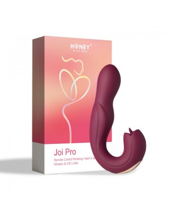 sexy Joi Pro 2 Violet - Vibrateur - lécheur de clitoris rotatif à tête télécommandée pour le point G