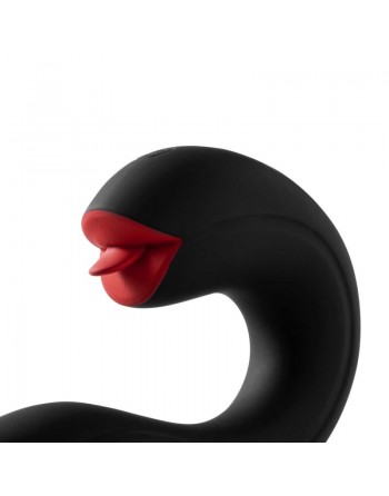 sexy Joi Pro 2 Black - Vibrateur - lécheur de clitoris rotatif à tête télécommandée pour le point G