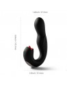 sexy Joi Pro 2 Black - Vibrateur - lécheur de clitoris rotatif à tête télécommandée pour le point G