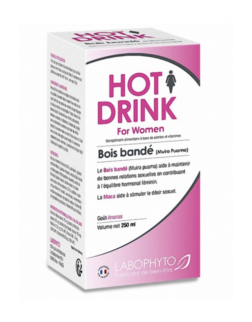 sexy HOT DRINK Femme bois bandé 250 ml