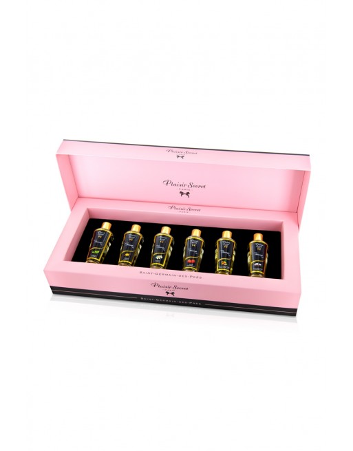 sexy Coffret 6 huiles de massage sèches - Plaisir Secret