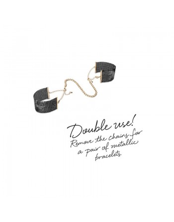 sexy Désir Métallique - Menottes Bracelets - Noir