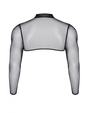 sexy Crop top tulle noir transparent - Regnes