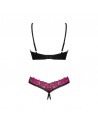 sexy Rosenty ensemble 2 pièces ouvert - Noir