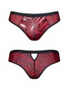 sexy Slip type brésilien zébré rouge et noir - Regnes