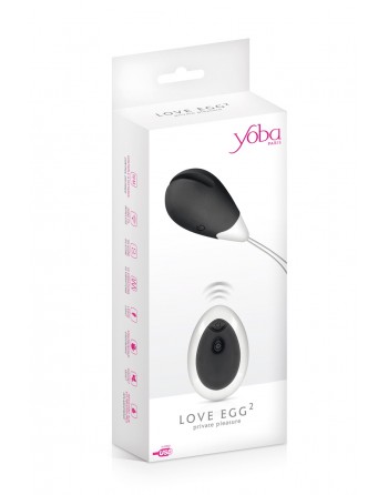 sexy Oeuf vibrant Love Egg 2 noir - Yoba