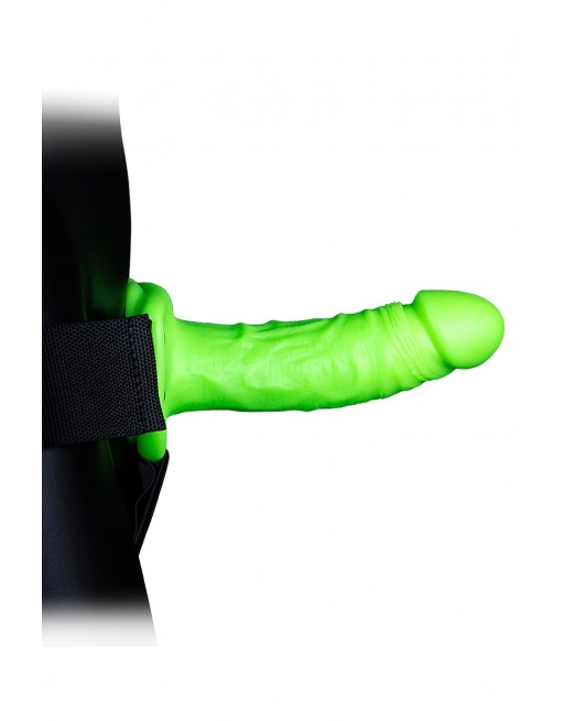 sexy Gode-ceinture creux phosphorescent  18cm - Ouch