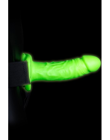 sexy Gode-ceinture creux phosphorescent  18cm - Ouch
