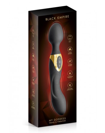 sexy Vibromasseur wand 2 en 1 My Goddess - Black Empire