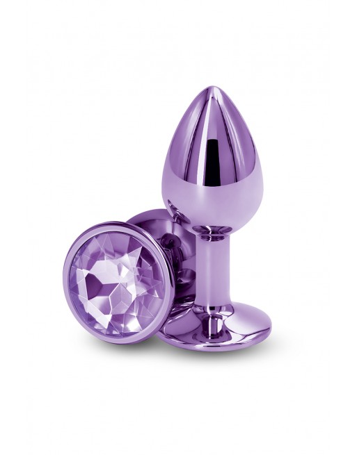 sexy Plug bijou aluminium chromé violet S