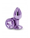 sexy Plug bijou aluminium chromé violet S