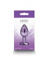 sexy Plug bijou aluminium chromé violet S