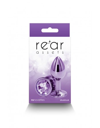 sexy Plug bijou aluminium chromé violet S