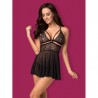 sexy 838-BAB-1 babydoll - Noir