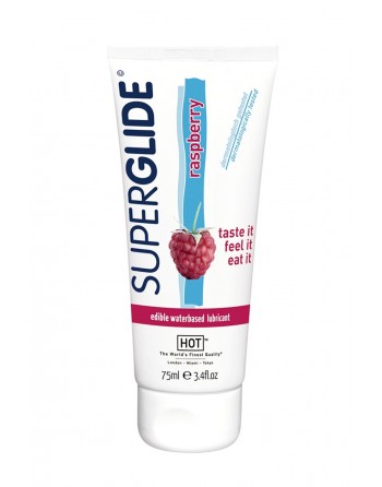 sexy Lubrifiant Comestible SuperGlide framboise - HOT