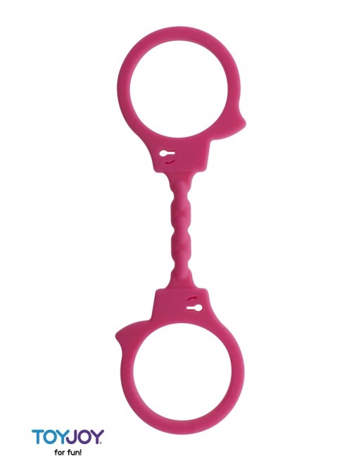 sexy Menottes silicone stretchy - rose