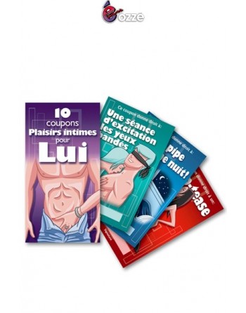 sexy Coupons Plaisirs Intimes pour lui