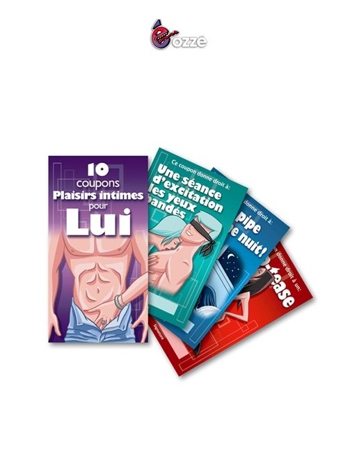sexy Coupons Plaisirs Intimes pour lui
