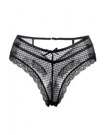 sexy Tanga noir dentelle - Paris Hollywood