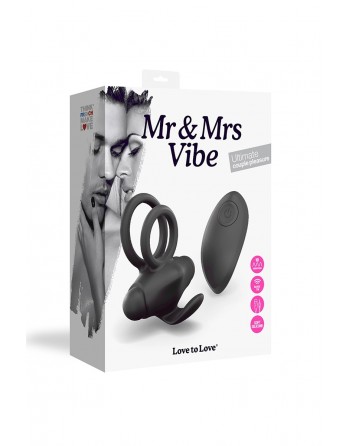 sexy Cockring vibrant télécommandé Mr and Mrs Vibe