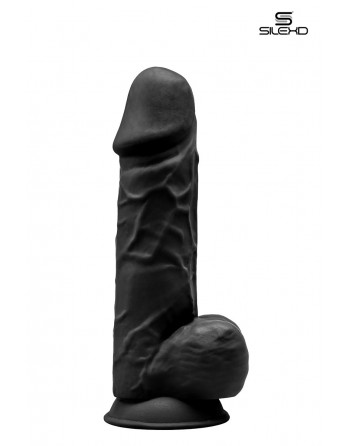 sexy Gode double densité noir 21,5 cm - Modèle 4