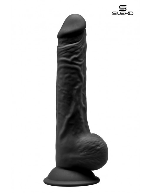 sexy Gode double densité noir 24 cm - Modèle 3