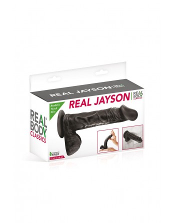 sexy Gode réaliste 21 cm - Real Jayson Noir