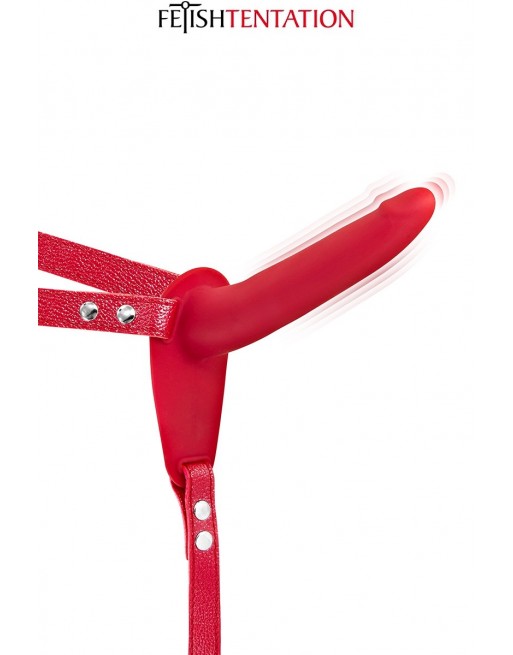 sexy Gode ceinture rouge vibrant Fetish Tentation